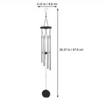 Carillon éolien Feng Shui à 5 tubes en Métal.