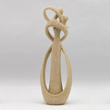 Statuette de Couple en Grès Naturel et résine. Livraison gratuite