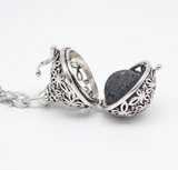 Pendentif diffuseur d'huiles essentielles + Pierre de Lave