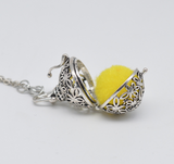 Pendentif diffuseur d'huiles essentielles + Pierre de Lave