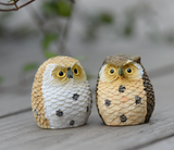 Lot de 4 figurines "Chouette" décoration