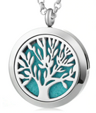 Pendentif diffuseur huiles essentielles  30mm  en acier inoxydable 316L + 5 tampons offerts