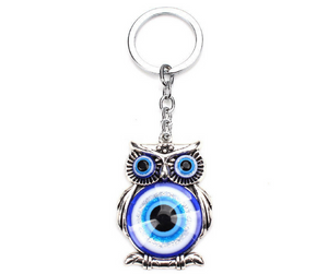 Chouette "Blue Eye" Protection Feng Shui contre les mauvaises énergies !!
