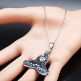 Collier pendentif Boudha en acier inoxydable 316L