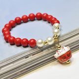 Bracelet Chat Maneki Neko (Porte-Bonheur)