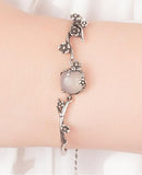 Bracelet Pierre de Lune Vintage en Argent Sterling 925