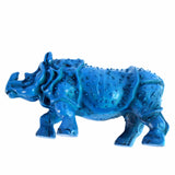 Rhinocéros Bleu protection,décoration Feng Shui