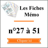 Fiches Mémo Feng shui 27 à 51