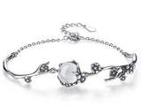 Bracelet Pierre de Lune Vintage en Argent Sterling 925