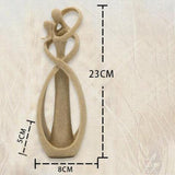 Statuette de Couple en Grès Naturel et résine. Livraison gratuite